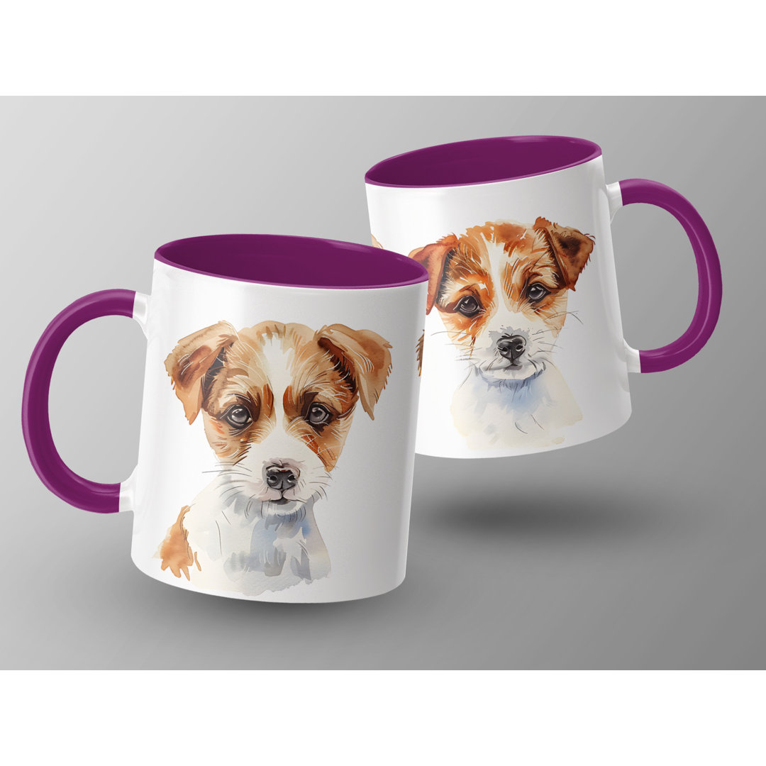 Watercolor Jack Russell Terrier Dogs 11oz Coffee Mug