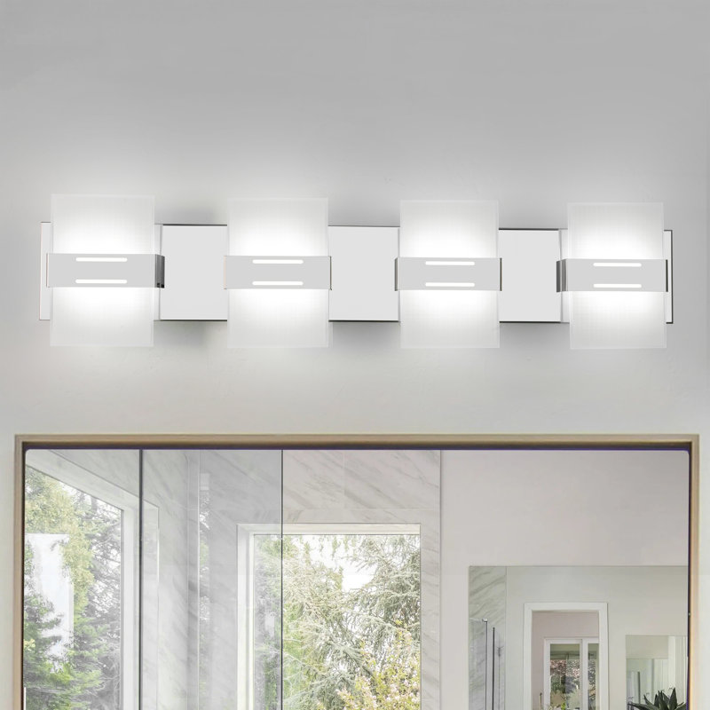 4 lumières de meuble-lavabo à DEL à intensité variable pour luminaires de salle de bain