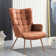 Faux Leather Wingback Chair