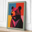 Cubist Bear Portrait Geometric - Wrapped Canvas-1517489889-1517489894