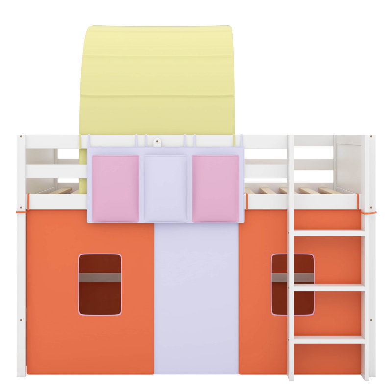 Lit mezzanine simple Babiarz Kids, Orange