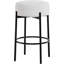 Ensemble de 2 tabourets de bar ronds modernes sans dossier de 24 po en sherpa avec repose-pieds pour îlot de cuisine, comptoir et cafés-1426990239