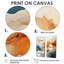 Abstrait abstrait orange et bleu - encre bleue-619765293-619765287-619765292
