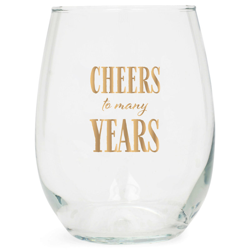 Wine Glass Cheers To Many Years