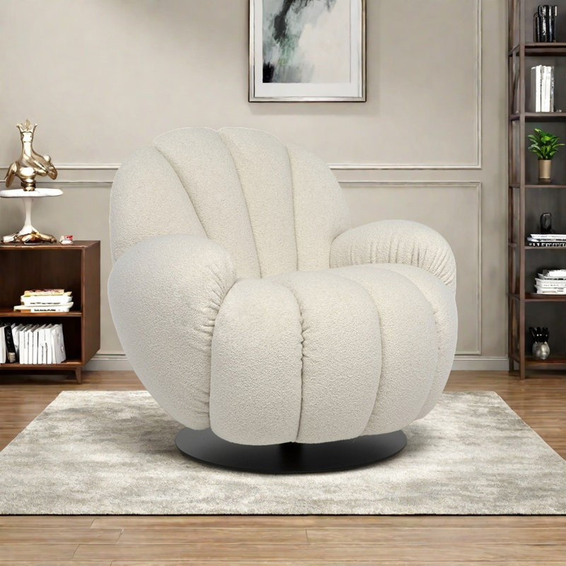 Chaise pivotante confortable en pin