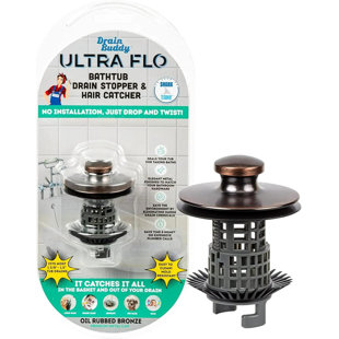 Drain Buddy Ultra Flo Tub Drain Stopper and Hair Catcher