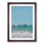 Aqua Green Horizon in Abstract - Picture Frame Graphic Art Print-55682578-55682581