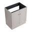 Meuble-lavabo de salle de bain autoportant 30 po et 2 portes d'armoire à fermeture douce - sans le lavabo