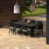 Ehrenfried 8 - Person Patio Dining Set with Rectangular Table , Cushions Included