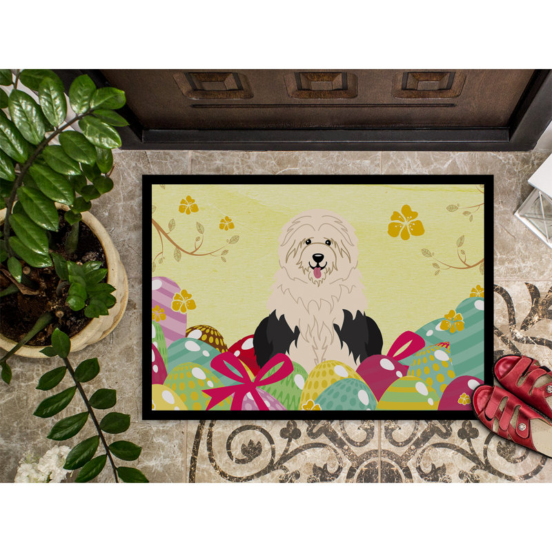 Saroyan Non-Slip Easter Outdoor Doormat, 18"W X 27"L