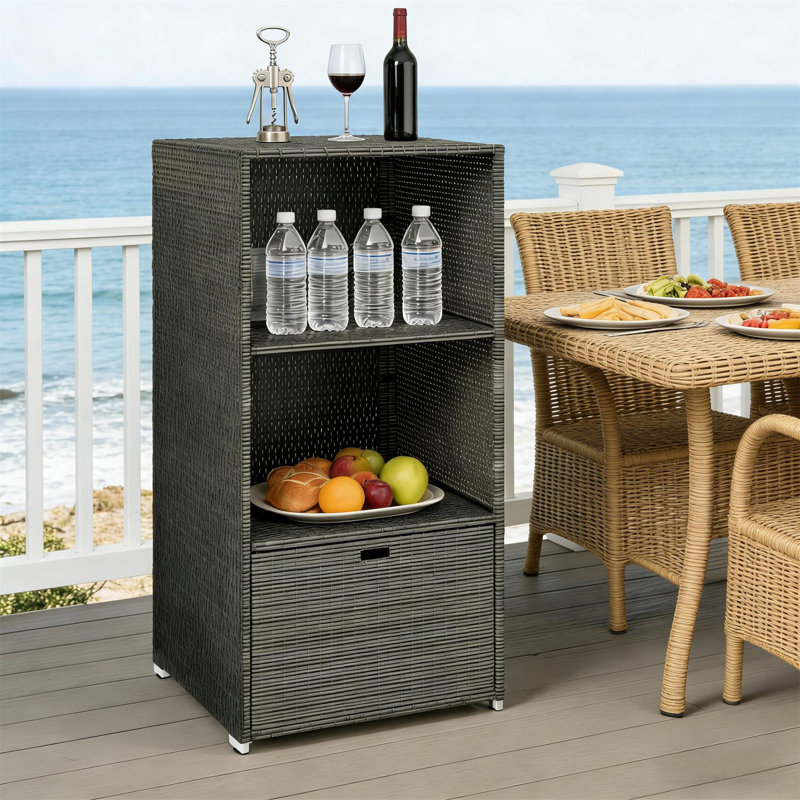 Porte-serviettes à deux tablettes, Marron foncé