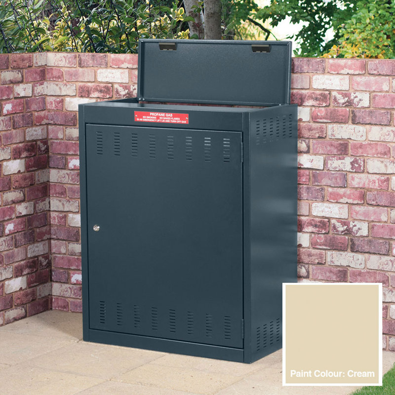 Asgas 3 ft. W x 2 ft. D Gas Storage Unit, Ivory