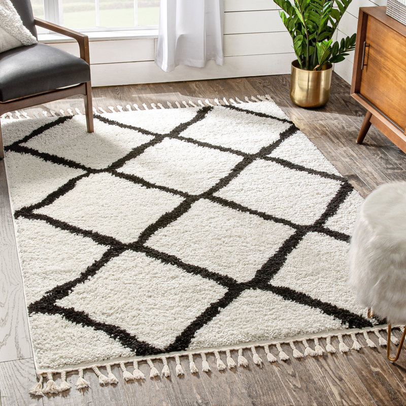 Cabana Moroccan Shag Area Rug, Rectangle 120 x 160cm