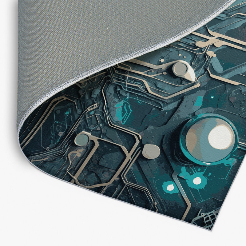 Tapis intérieur et extérieur Aurora Ray, Rectangle 4pi x 6 pi