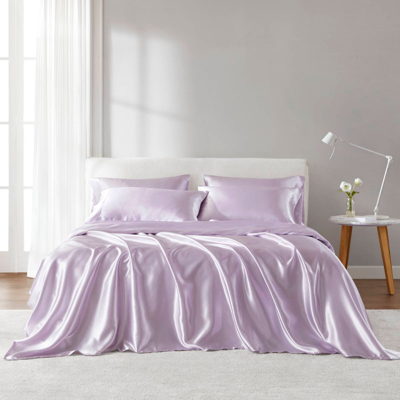 7 PCS Split Luxury Sheet Set, Queen Sheet Set, Purple
