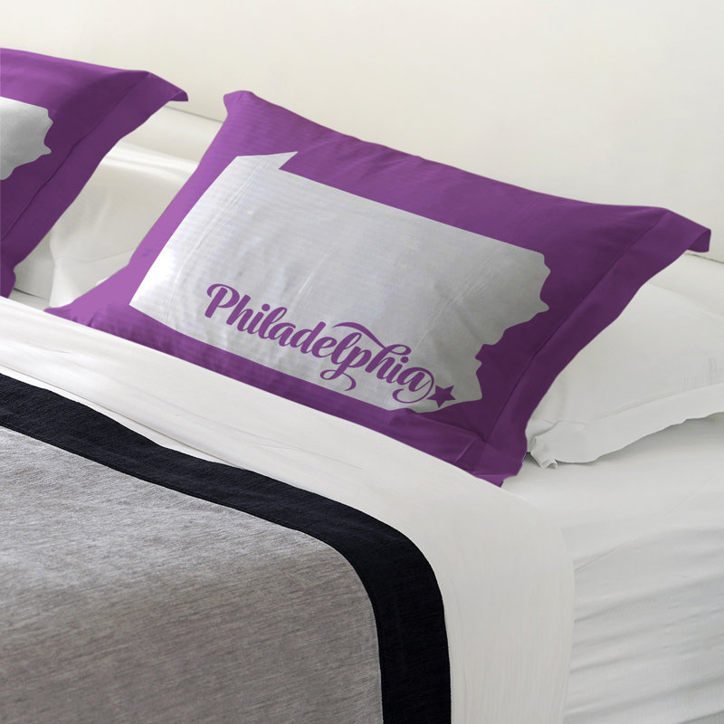 Polyester Sham Set, Polyester, Queen, Violet