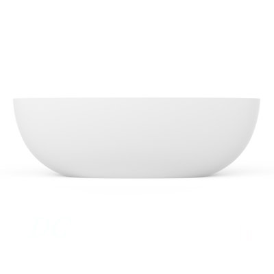 71 Inch Freestanding Solid Surface Soaking Bathtub For Bathroom