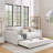 Upholstered Daybed Trundle Sofa Bed Vertical Stripes-871284231-871284234