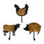 Ensemble de 3 crochets muraux Farm Farm