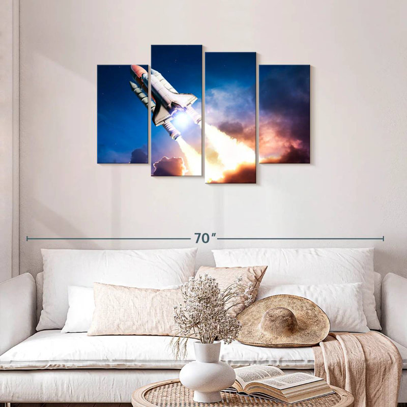 Oberle Mission To Space, 27" H x 43" W