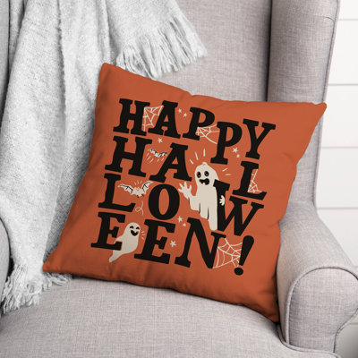  Coussin Happy Happy Orange