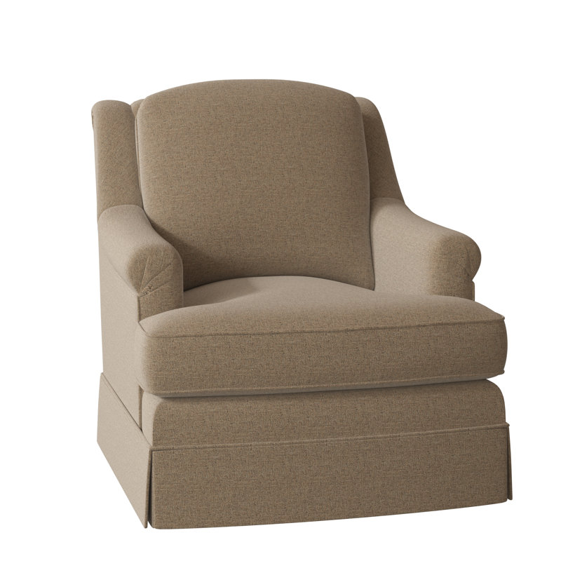 Milan 35.5" Wide Armchair, 9953 Midnight, Swivel