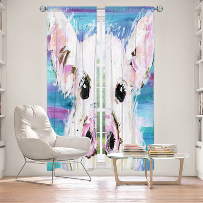 Paire de rideaux obscurcissant en polyester Dorielle
