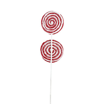 Iced Lollipop Sprays - Set of 6 - White/Red