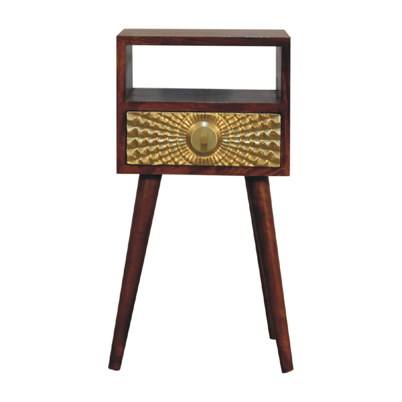 Kuziva 11.81'' W Solid Wood Nightstand