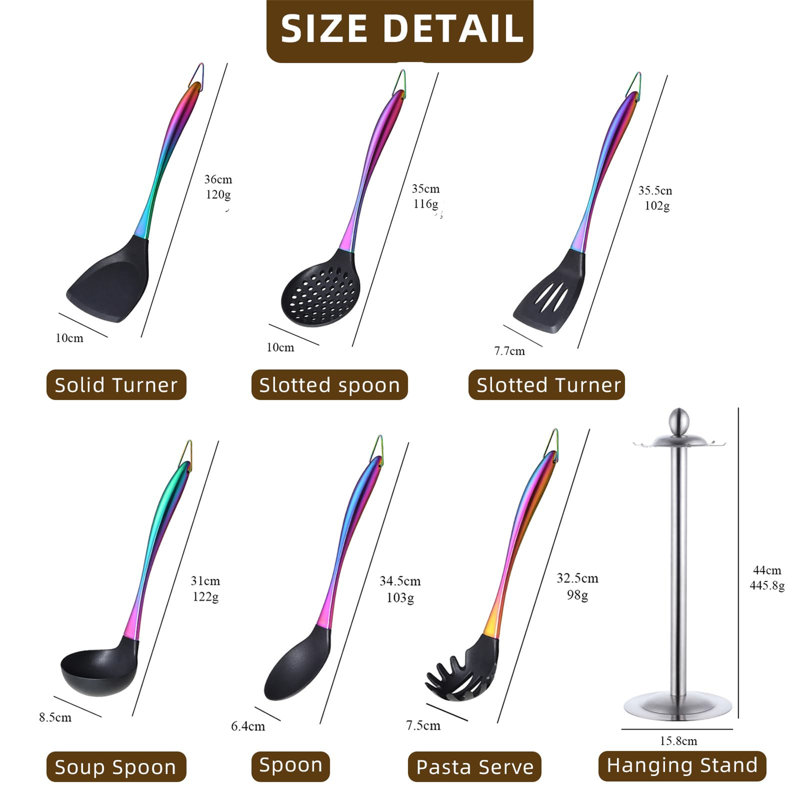 Ivy Bronx Cyniya 7 Utensil Set
