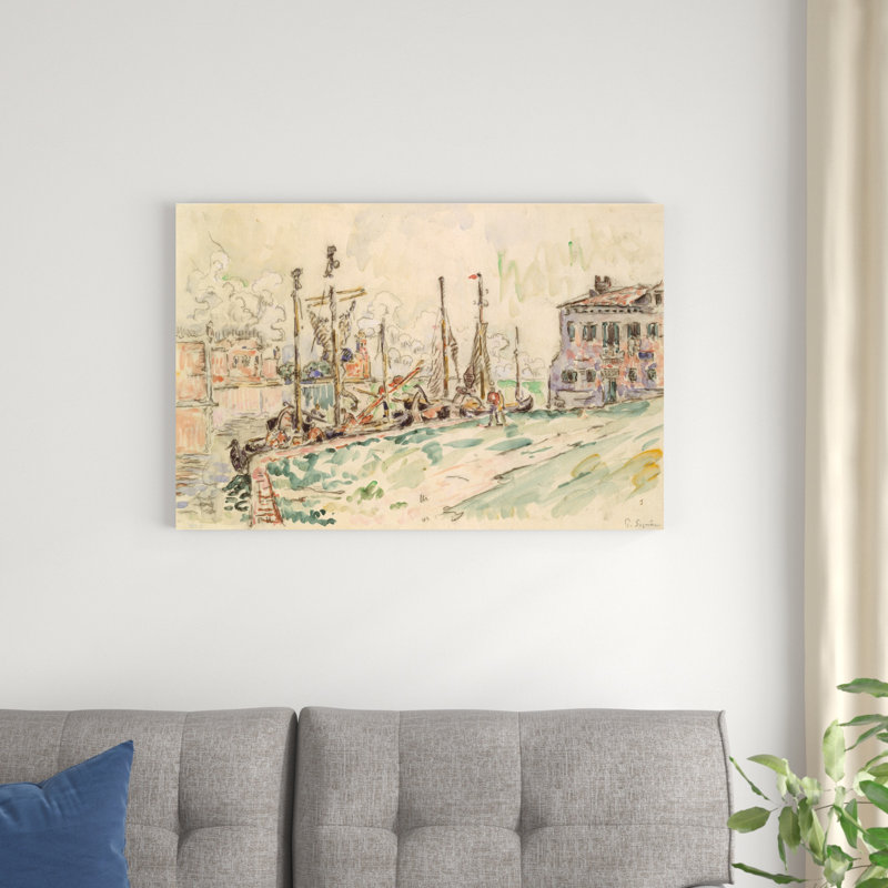 «Venice», peinture sur toile, H 24 po x l 36 po