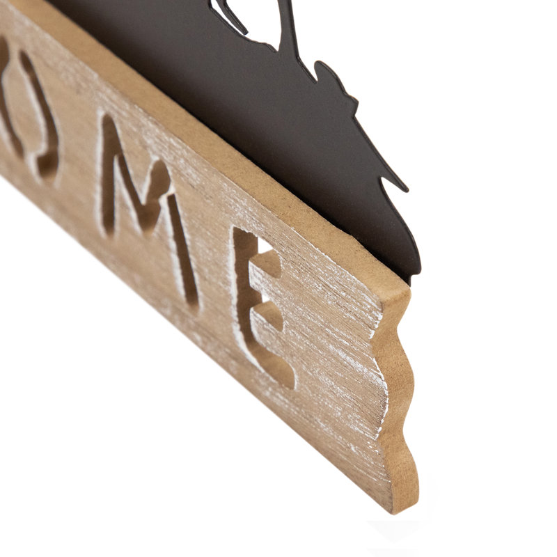 Décoration murale en bois Welcome Moose