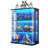 Rounded Display Cabinet With Glass Door, 3-tier Curio Cabinet With 3 Color Lights For Collectibles, Glass Display Case With Transparent Full-display Surface, Human Body Sensor, Black-1910713332