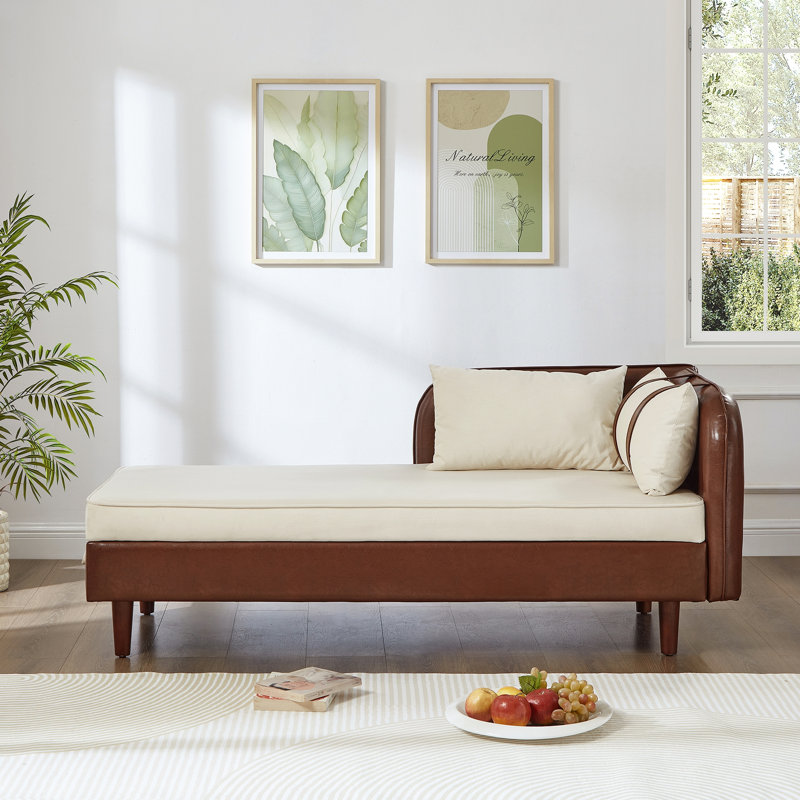 Canapé de 65 po avec rangement 65 po, Brown+Beige