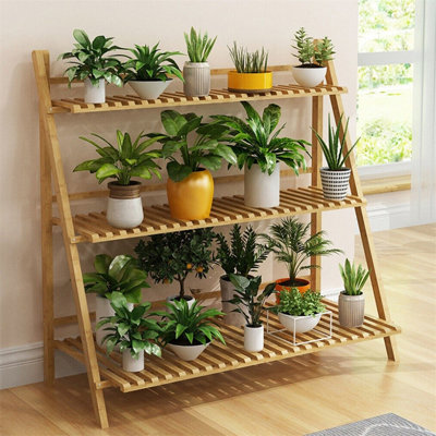 Briya Solid Wood Plant Stand 3 Tier