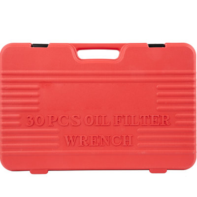 30 Piece Oil Filter Wrench , Low Profile Sockets, Black Coated For Rust - Proof Protection Long Lasting