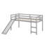 Lit mezzanine multifonctionnel avec glissade-111516685