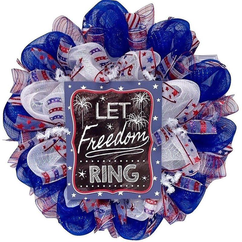 Couronne patriotique Let Freedom Ring, tableau noir