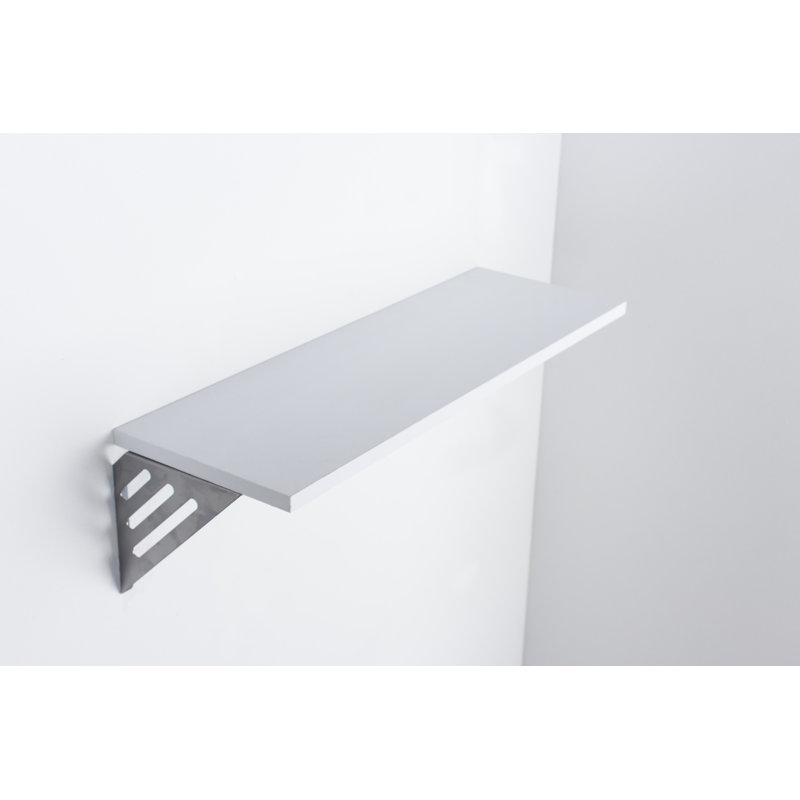 Avon Foiled Shelf Kit With Brackets, White, 1.5cm H x 90cm W x 20cm D