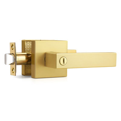 Levier de porte d'intimité carré sans clé robuste pour l'intérieur de la chambre à coucher ou de la salle de bain
