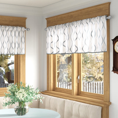 Nikalas Geometric Tailored Window Valance