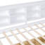 Lit de jour simple en bois blanc avec 2 tiroirs, tablette de rangement et charge - 10 lattes pour la stabilité, capacité de poids de 350 lb, conception de ports en pin, soutien solide,-2071558705