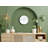 Elegant Decorative Wall Clock, 11.8 inches Diameter, Black Plastic Frame, Real Glass Cover, 1.8 inches Thick | Stylish and Functional Home Decor | Perfect for Living Room, Bedroom, and Office Spaces-105520100