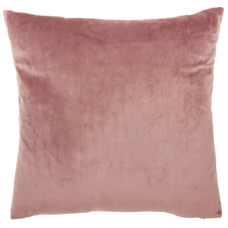  Housse de coussin carré et insert, Rose, H 20 po x l 20 po, Carré