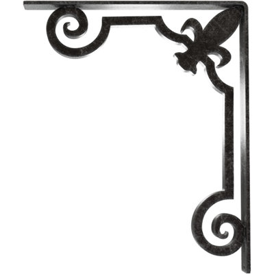 Support en fer forgé Fleur De Lis