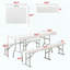 Ensemble table de pique-nique et banc pliable