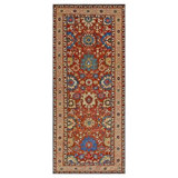 Rugs On Net Rustic Red Tribal Geometric Antique Caucasian Kuba Kufic Motif Rug