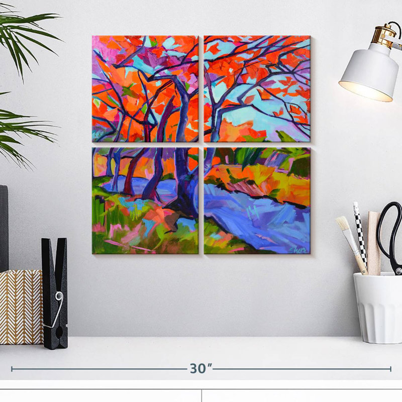 Alvord, feuilles d'automne, H 18 po x l 18 po