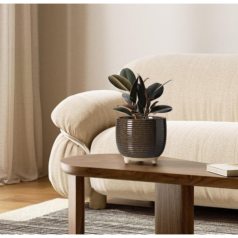 Ceramic Pot Planter, Grey