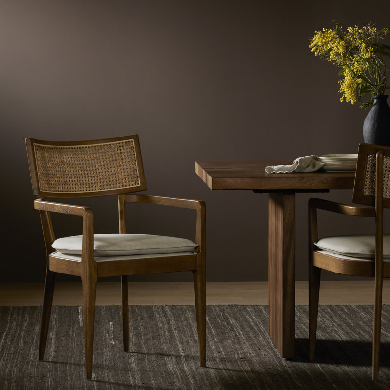 Britt 20.25'' H Upholstered Armchair, Toasted Nettlewood